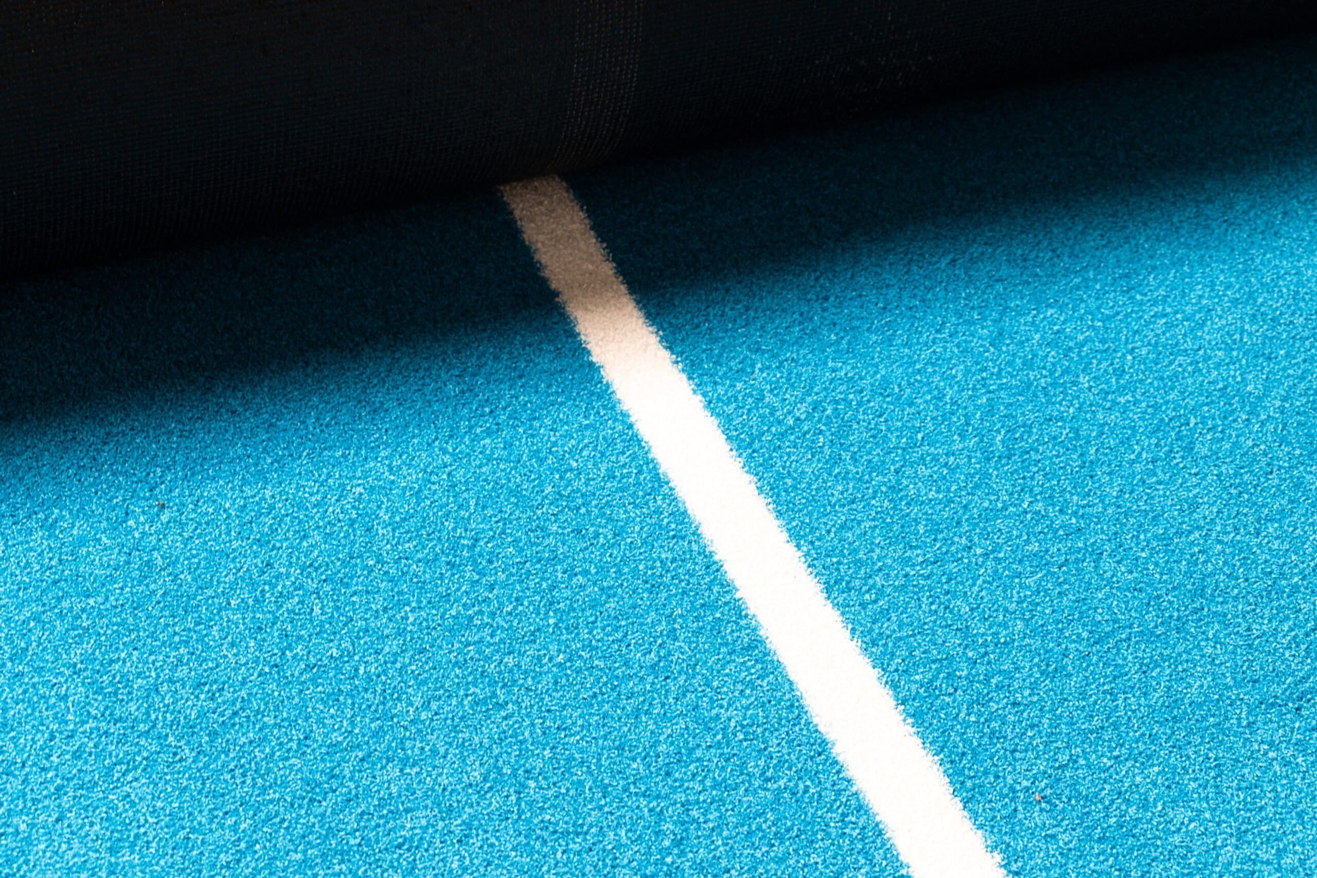 Kunstgras 1 Blauw kunstgras van een padelbaan