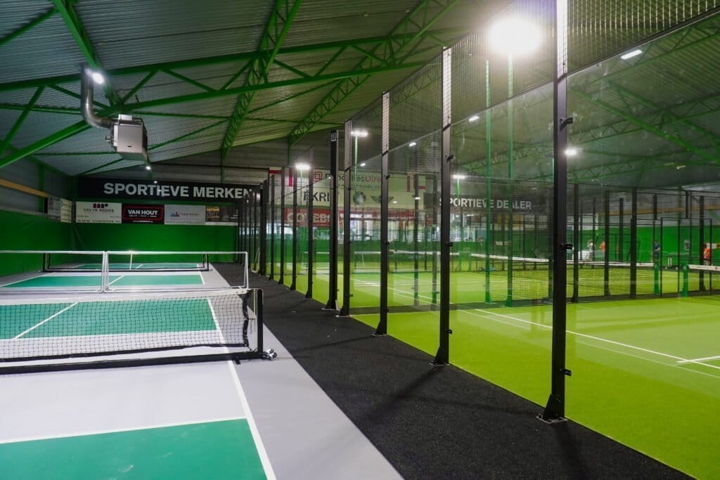 Pickleballbanen 3 Picklebal en padel